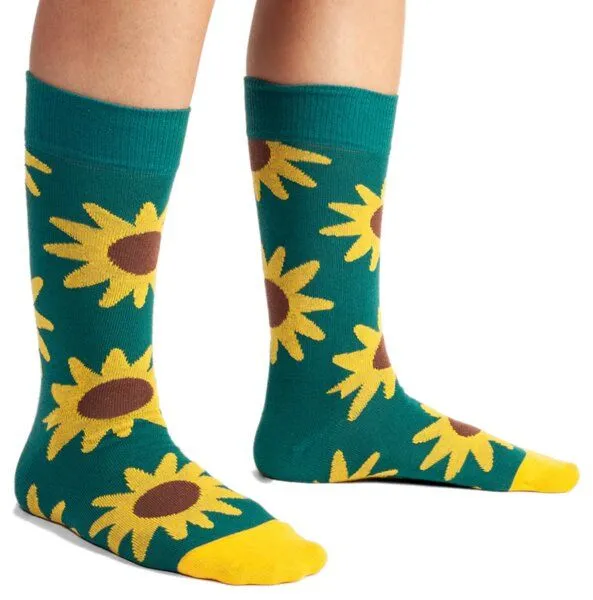 DillySocks DillySocks Bunte Socken, Bio Baumwolle, Blooming Sunflower – Produktbild 2 von 2