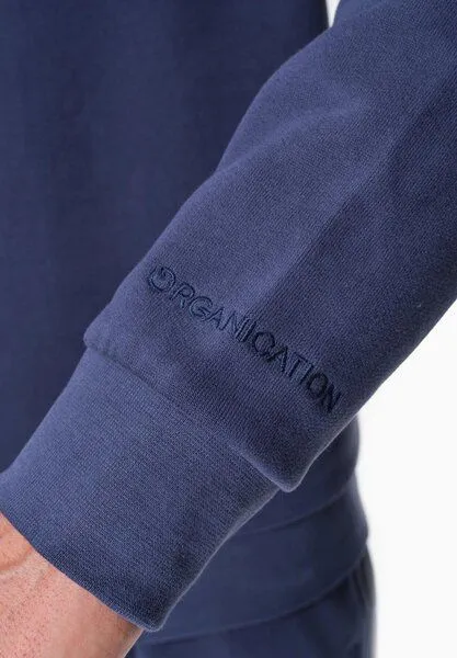 ORGANICATION ORGANICATION SCOTT | Sweatshirt aus Bio-Baumwolle, Navy, – Produktbild 3 von 5