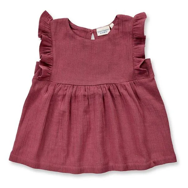 Sense Organics Sense Organics Babybluse, Modell ASTA, Rosenbraun, – Produktbild 1 von 2