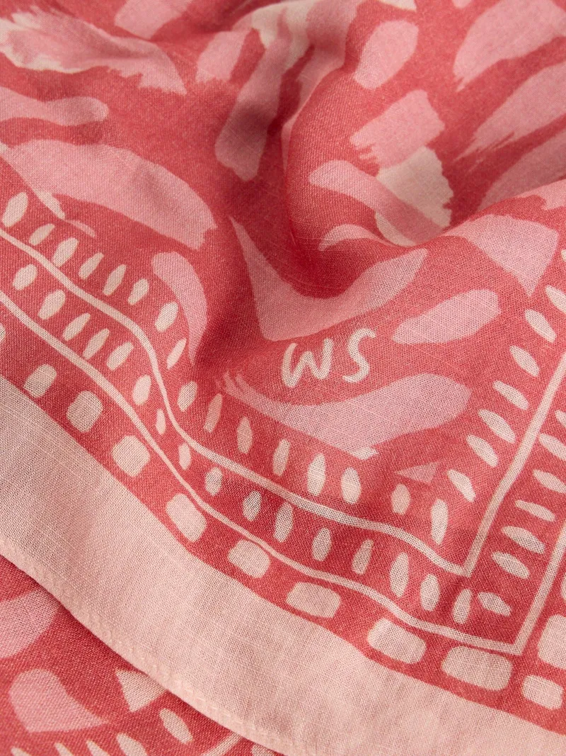 White Stuff Bedrucktes Halstuch Emily - Einheitsgröße, Rosa multi, – Produktbild 2 von 3
