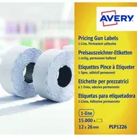 Avery Zweckform Karton mit 10 Rollen à 1500 Auszeichnungsetiketten 26 x 12 mm weiss – Produktbild 3 von 3