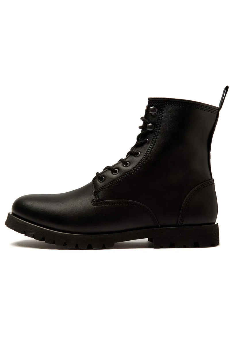 Will's Vegan Store Will's Vegan Store Herren vegan Rangers Stiefel Schwarz, Schwarz, – Produktbild 1 von 2