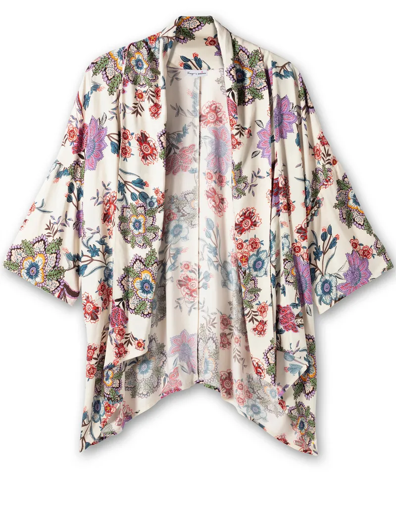 sheego by Joe Browns Longbluse, Offwhite-gemustert, – Produktbild 1 von 2