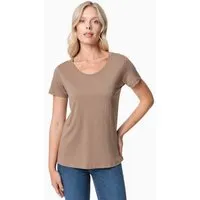 ORGANICATION ORGANICATION TIJEEN | T-Shirt aus TENCEL Modal und Bio-Baumwolle, Gravel, – Produktbild 1 von 1