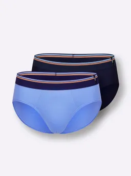 wäschepur men Slip marine + himmelblau – Produktbild 1 von 1