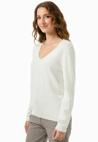 ORGANICATION ORGANICATION Strickpullover aus Bio-Baumwolle, Off white, – Produktbild 3 von 4