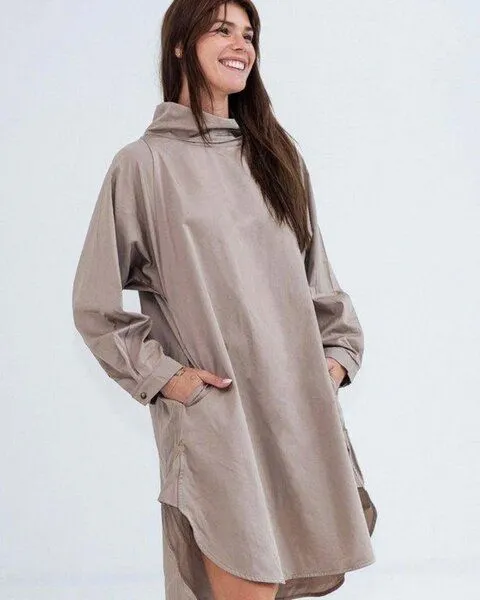 TINTOK TINTOK Tami Kleid 100 % Bio-Baumwolle GOTS-zertifiziert, Mocha, – Produktbild 2 von 4