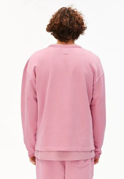 ARMEDANGELS ARMEDANGELS GMT DYE Herren Sweatshirt aus 100% Bio-Baumwolle, Washed berry washed, – Produktbild 2 von 4