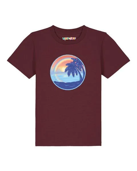 watabout.kids watabout.kids T-Shirt Kinder Sunset Rainbow, Burgundy, – Produktbild 1 von 2