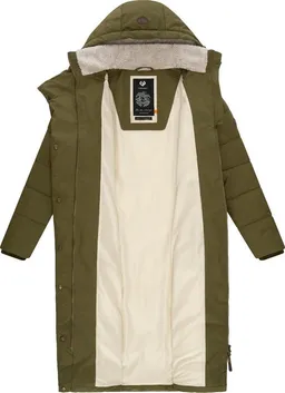 ragwear ragwear Wintermantel Pavla Long extralanger Winterparka mit Teddyfutter und Kapuze – Produktbild 1 von 1