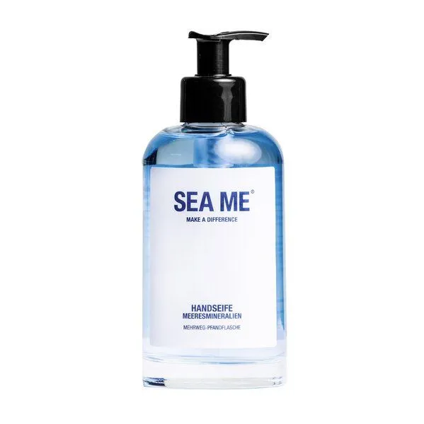 SEA ME SEA ME Handseife | mit Meeresmineralien | frei von Mikroplastik | vegan | Mehrweg-Glas 250 ml – Produktbild 3 von 4
