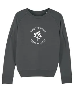 University of Soul University of Soul Damen Sweatshirt aus Bio-Baumwolle "Save the Trees" – Produktbild 1 von 1