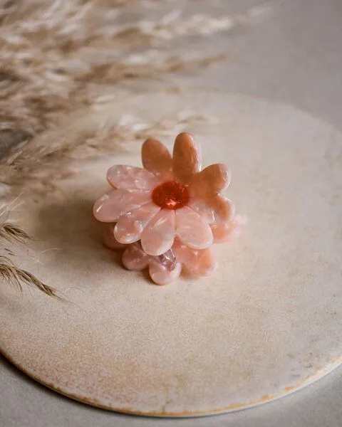 lille mus lille mus Haarklammer 'Blume', Rosa, – Produktbild 1 von 4