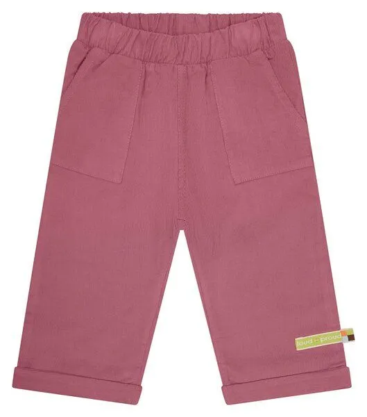 loud + proud loud + proud Babys & Kinder Hose aus Cord, GOTS-zertifiziert, Grape(rosa), – Produktbild 1 von 2
