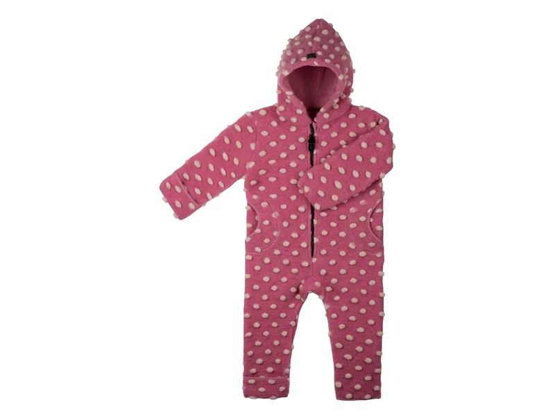 Pure pure by Bauer PURE PURE by Bauer Baby und Kinder Overall mit Kapuze Bio-Schurwolle Walk dusty pink Gr.86, Pink, – Produktbild 1 von 1