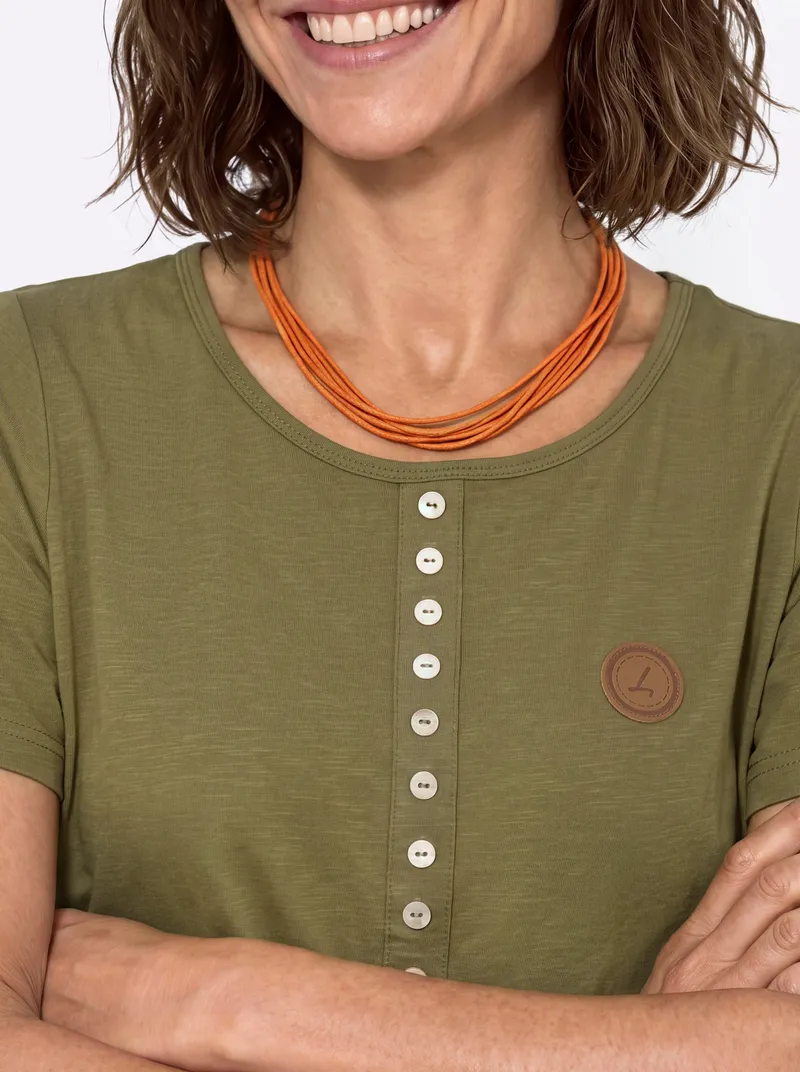 Witt Kurzarmshirt oliv, Oliv, – Produktbild 2 von 2