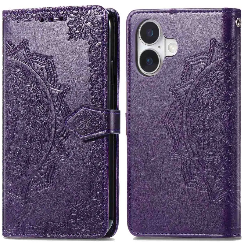 imoshion imoshion Mandala Klapphülle für das Apple iPhone 16, Lila, – Produktbild 1 von 1