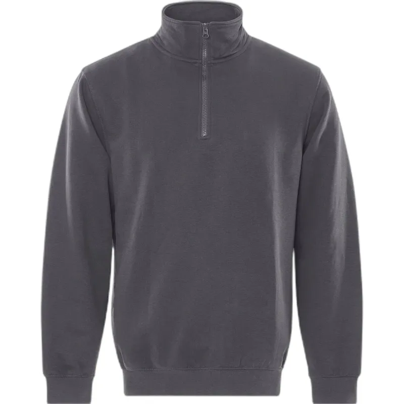 Fristads Sweatshirt 1/2 zip Fristads 1737 SWB, Gris, – Produktbild 1 von 2