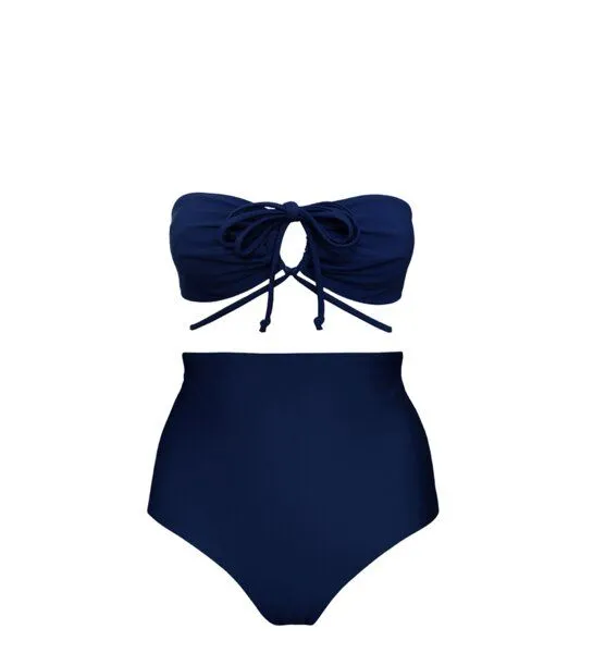Anekdot Anekdot Bikini Set Versatile Top + Core High Slip, Navy (blue), – Produktbild 2 von 2