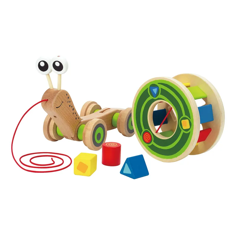 Hape Hape Nachziehspielzeug Schnecke aus Holz, Mehrfarbig, – Produktbild 1 von 1