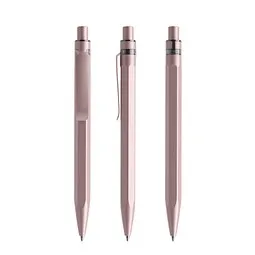 prodir prodir QS50 Stone PQS Push Kugelschreiber, Rose Quartz-Rose Quartz satin finish, Rosa, – Produktbild 1 von 1