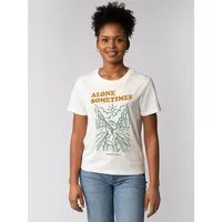 watapparel watapparel T-Shirt Frauen Alone sometimes but its okay, Off white, – Produktbild 1 von 1