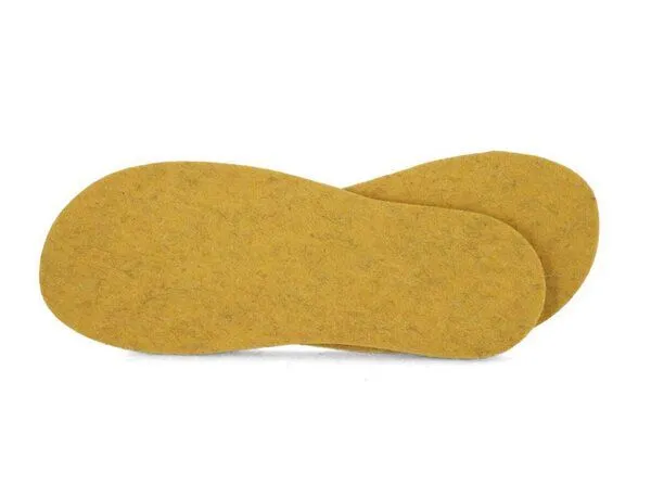 WoolFit WoolFit 5 mm Filz-Einlegesohlen aus 100 % Wollfilz – mulesingfreie Wolle, Maisgelb, – Produktbild 1 von 4