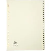 Exacompta 5 Exacompta Register, 26 Taben A-Z, 155 g/m², DIN A4, elfenbein – Produktbild 1 von 1