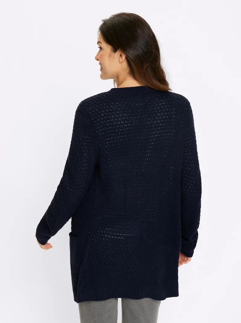Witt Longstrickjacke, Marine, – Produktbild 2 von 2