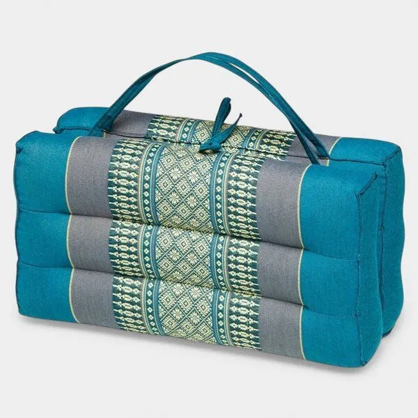 Der Lindwurm Der Lindwurm Yogablock mit Kapokfüllung, Hellblau/grau, – Produktbild 1 von 2