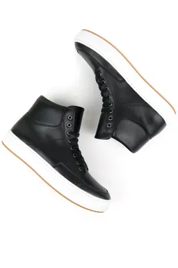 Will's Vegan Store Will's Vegan Store Damen vegan Sneaker Stiefel Schwarz – Produktbild 1 von 1