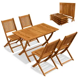 Casaria® Casaria® Garten-Sitzgruppe Sydney 5-tlg Akazienholz FSC®-zertifiziert – Produktbild 1 von 1