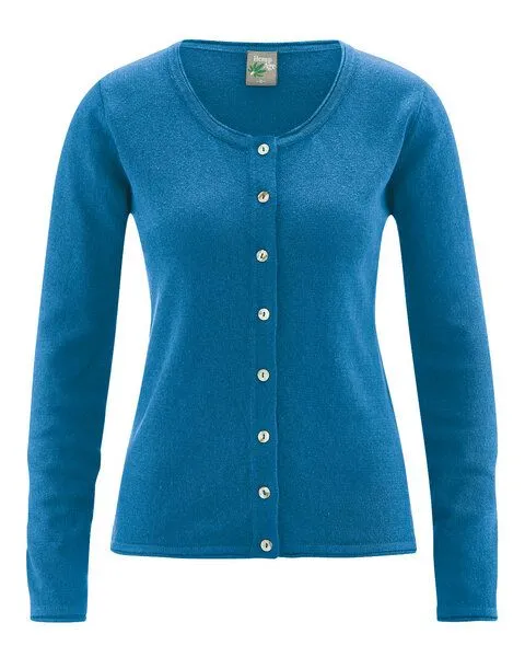 HempAge HempAge Damen Cardigan Carina, Sea, – Produktbild 3 von 3