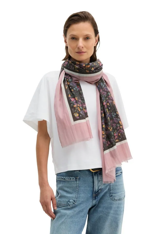 Marc O'Polo Marc O'Polo Modeschal, mit Allover-Print mit TENCEL Lyocell, Bunt, – Produktbild 2 von 4