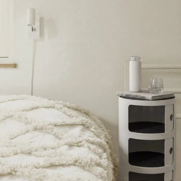 easy and green easy and green Filzauflage Rund 30cm für Kartell Componibili aus 5mm Wollfilz, Hellgrau, – Produktbild 4 von 4