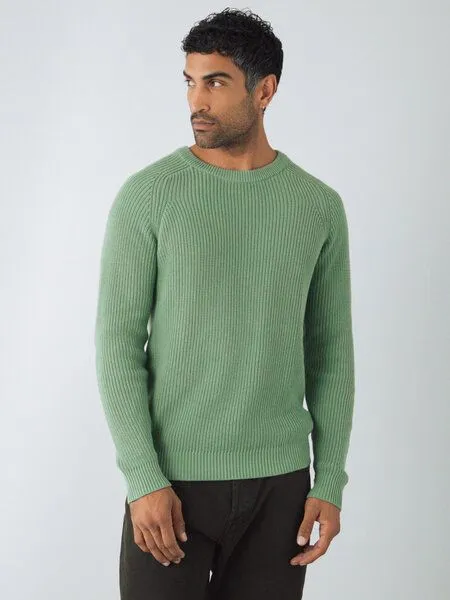 Honest Basics Honest Basics Herren Strickpullover aus 100% Bio-Baumwolle, Salbei, – Produktbild 2 von 4