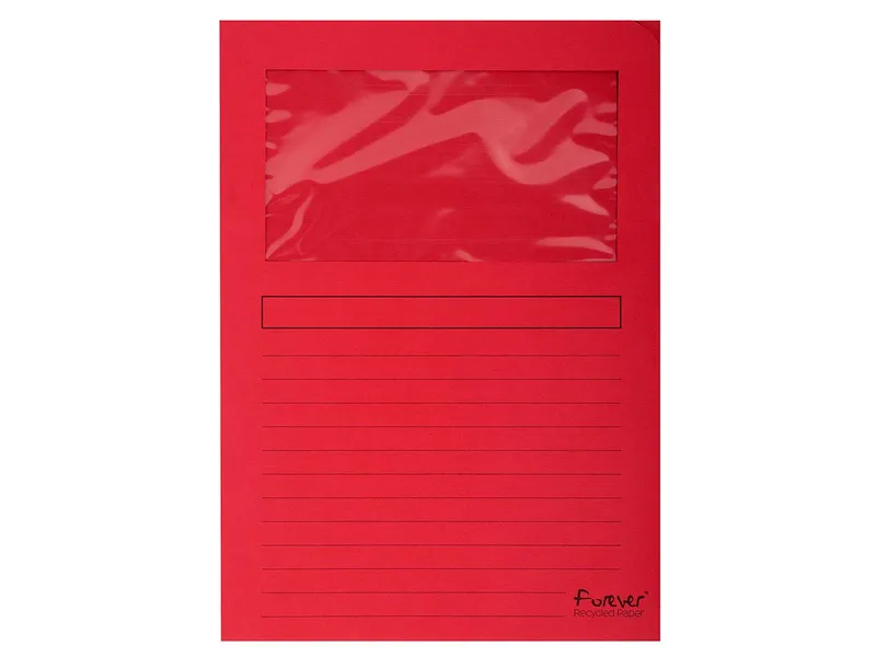 Exacompta 25 Exacompta Fenstermappen "Forever" Kleinpack rot – Produktbild 1 von 1