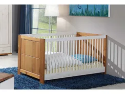 Babybett "VITA" 140x70 cm, Kiefer weiß/provence – Produktbild 1 von 1