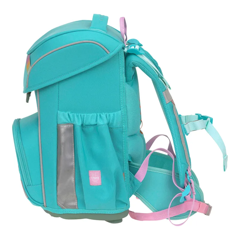 Lässig Lässig Schulranzen-Set Slim Unique 7-tlg., Tuerkis, – Produktbild 2 von 3