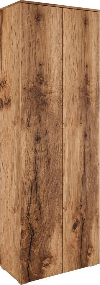 OTTO home Schuhschrank Paris 2-türiger griffloser geräumiger Schuhschrank mit einer Höhe von 200 cm, Braun, – Produktbild 3 von 4