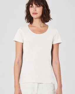 HempAge HempAge Damen T-Shirt mit Rollsaum Hanf/Bio-Baumwolle – Produktbild 1 von 1