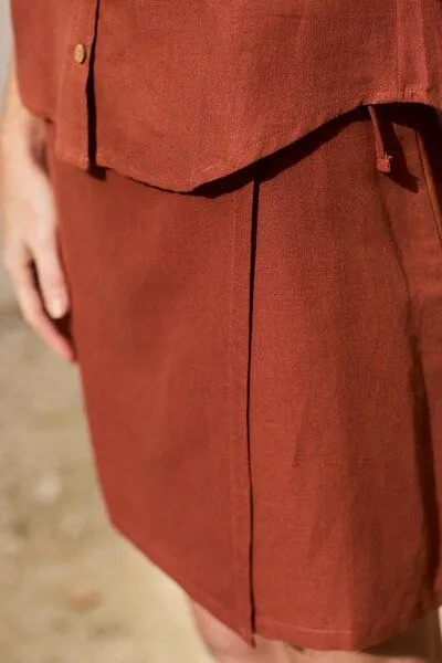 TIRALAHILACHA TIRALAHILACHA Famara Skirt, Rot, – Produktbild 3 von 3