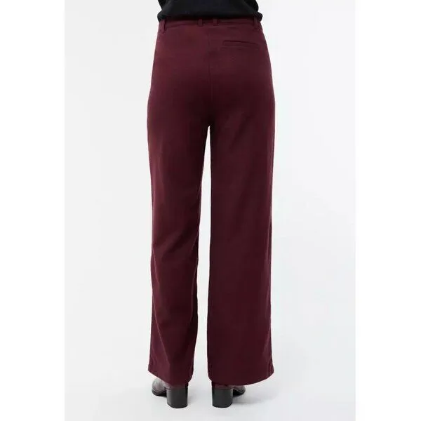 Givn Berlin Givn Berlin Hose Beatrice aus Baumwolle (bio), Burgundy (rot), – Produktbild 2 von 4