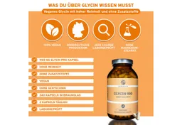 QIDOSHA Glycin 900 Hartkapsel, 1 er 240 St., 244,8 g, Vegane Aminosäure mit 98,5 % Reinheit – Produktbild 1 von 1