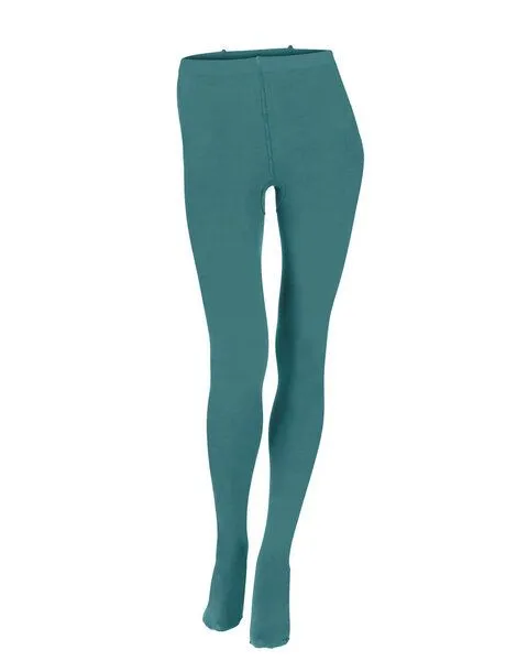 grödo grödo Damen Fein Strumpfhose Blickdicht Bio Baumwolle mit Elasthan, Petrol, – Produktbild 1 von 4