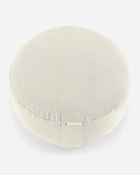 Lotuscrafts Lotuscrafts Yogakissen Lotus - Sitzhöhe 15cm - ohne Bestickung - GOTS zertifiziert, Natur, – Produktbild 2 von 4