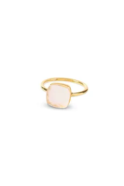 Amadeus Amadeus Damen vegan Ring Sophia Rosenquarz Gold – Produktbild 1 von 1