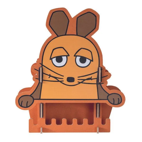 WERKHAUS WERKHAUS Kindergarderobe Maus Orange aus Holz – Produktbild 2 von 3