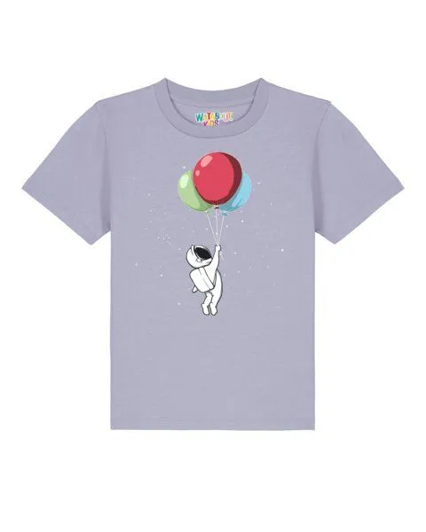 watabout.kids watabout.kids T-Shirt Kinder Little Balloon Astronaut, Lavender, – Produktbild 1 von 2
