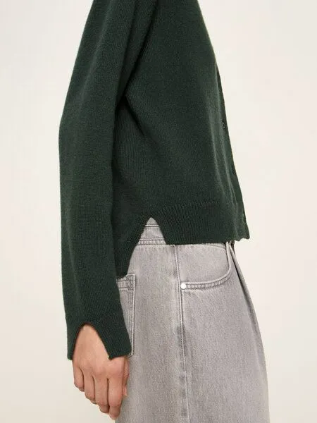 LANIUS LANIUS Boxy Strickjacke, Forest melange, – Produktbild 4 von 4